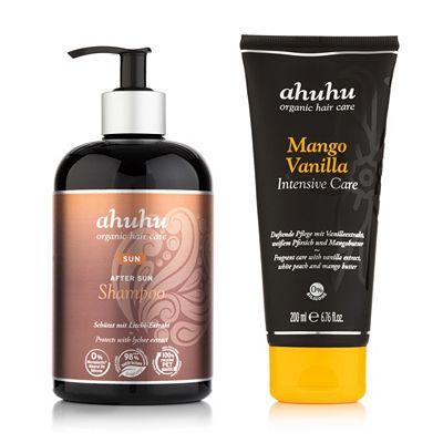 Thumbnail - ahuhu organic hair care After Sun Shampoo 500ml Intensive Care 200ml