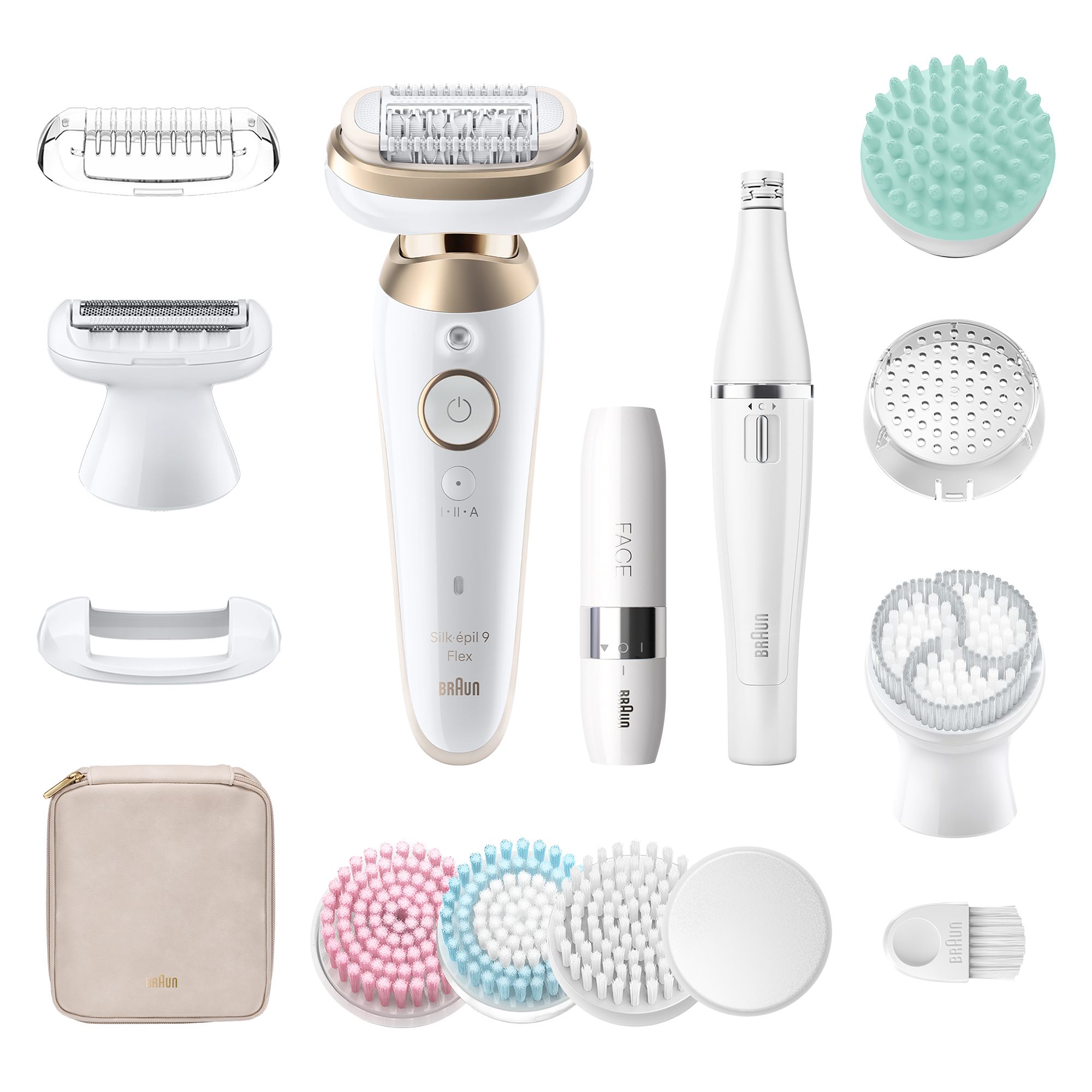 BRAUN Silk-épil 9 Flex SkinSpa all in one Epilierer, Rasierer & FaceSpa SE9-681