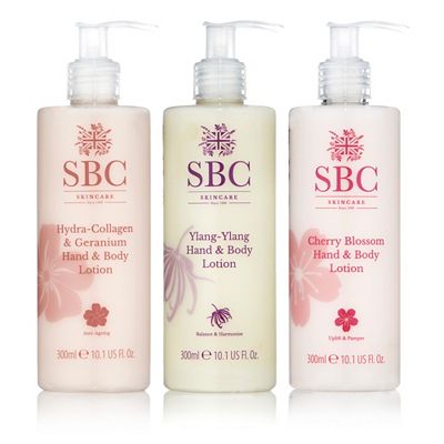 SBC Cherry Blossom, Hydra-Collagen & Geranium,Ylang Ylang Bodylotion je 300ml