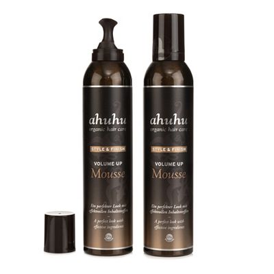 ahuhu organic hair care Volume up Mousse Volumenschaum 2x 300ml