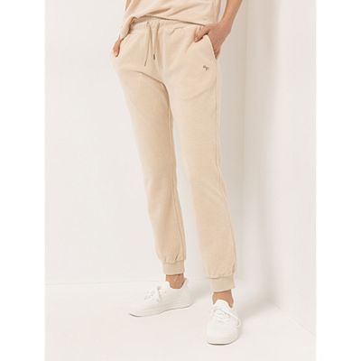 STRANDFEIN Sweathose knöchellang Frottee konisches Bein