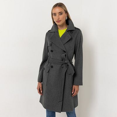 STEFFEN SCHRAUT Trenchcoat Reverskragen Pattentaschen figurumspielend