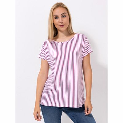 KIM & CO. Shirt, 1/4-Arm Brazil Knit Jersey Rundhalsausschnitt figurumspielend