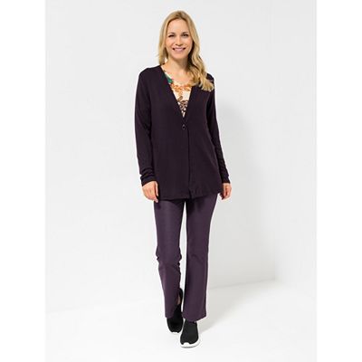 KIM & CO. Cardigan, 1/1-Arm Soft Touch Jersey 1 Knopf Verschluss figurumspielend