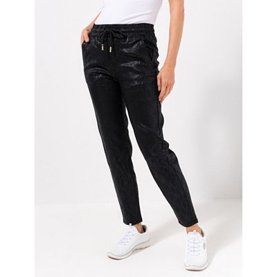 DINE 'N' DANCE Hose, knöchellang Rundumdehnbund mit Kordelzug konisch