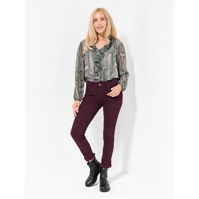 DINE 'N' DANCE Hose Cha Cha Cha Ziernaht 360 Grad elastisch knöchellang