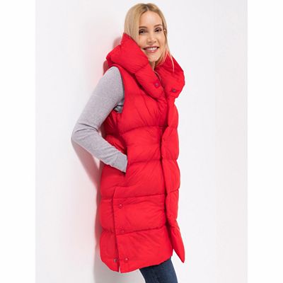 ANNI FOR FRIENDS Steppweste Kapuze Seitennahtschlitze figurumspielend