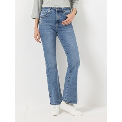 Thumbnail - STRANDFEIN Jeanshose lange Form Applikation dekorativ Bootcut