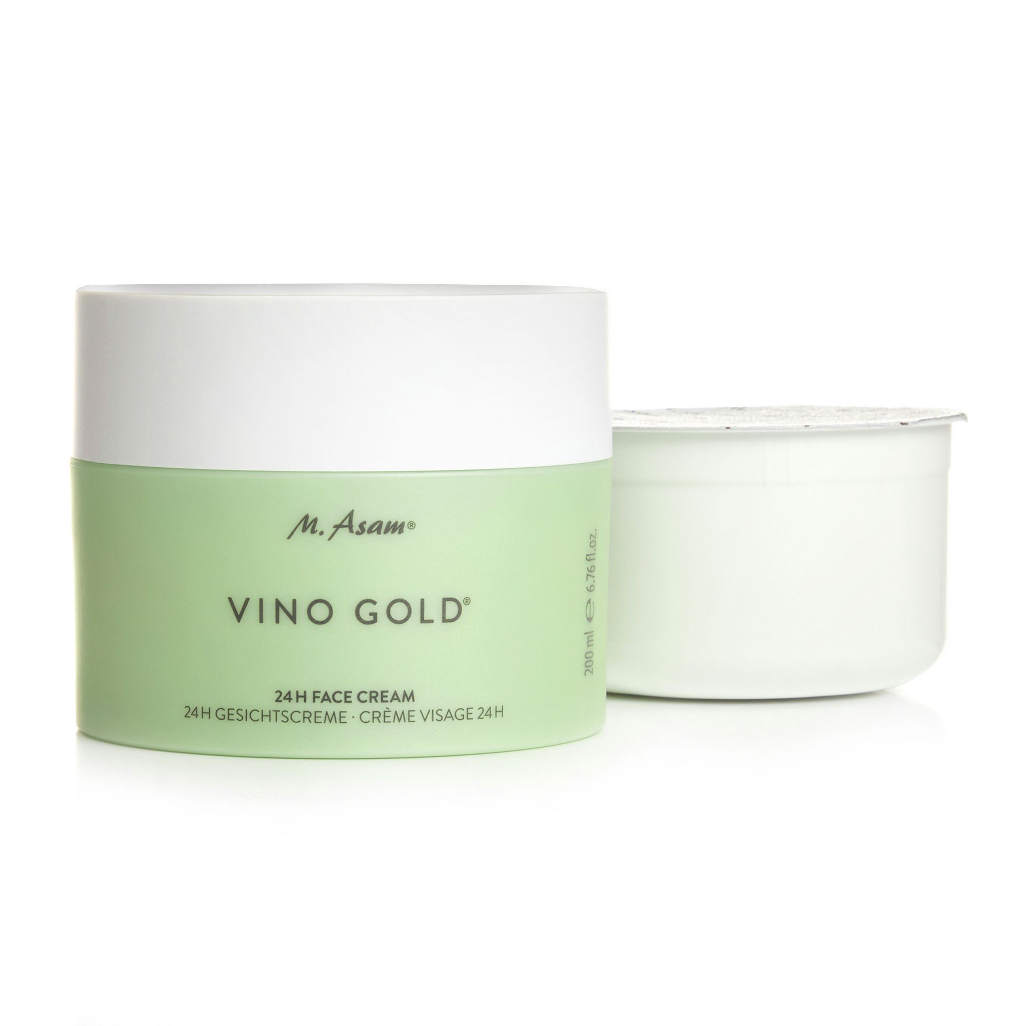 M.ASAM® Vino Gold® Tages- und Nachtcreme 200ml und Refill 200ml