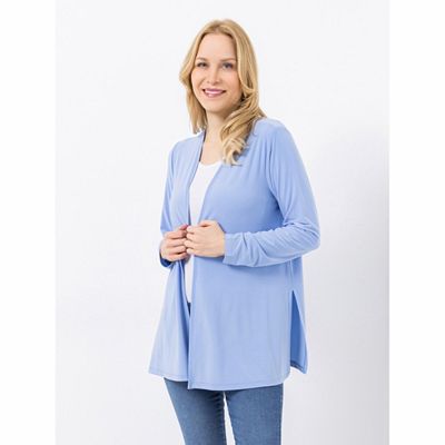 KIM & CO. Cardigan, 1/1-Arm Brazil Knit Jersey Seitenschlitze figurumspielend