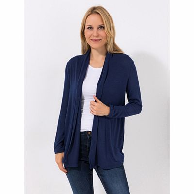 Thumbnail - KIM & CO. Cardigan, Langarm Feinstrick Optik offene Front figurumspielend
