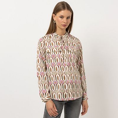 STEFFEN SCHRAUT Bluse Nizza Ärmelriegel Brusttaschen figurumspielend