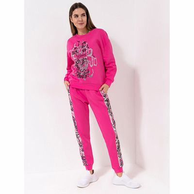 Thumbnail - ICONIC by Marina Hoermanseder Sweatshirt, 1/1 Arm Highlow Saum leger weit