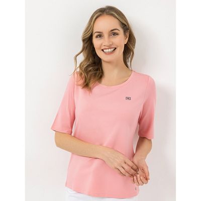Thumbnail - STRANDFEIN Shirt, 1/2-Arm Rundhalsausschnitt mit ECOVERO Viskose Flaggen-Stickerei