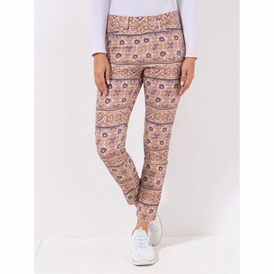 ANNI FOR FRIENDS Jeggings Antonia Rundumdehnbund Logo-Stickerei knöchellang