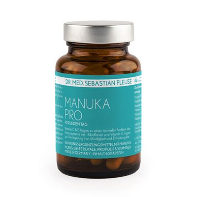 Thumbnail - Dr. med. Sebastian Pleuse Manuka Pro mit Vitamin C, D3 & B2 60 Kapseln, 30 Tage