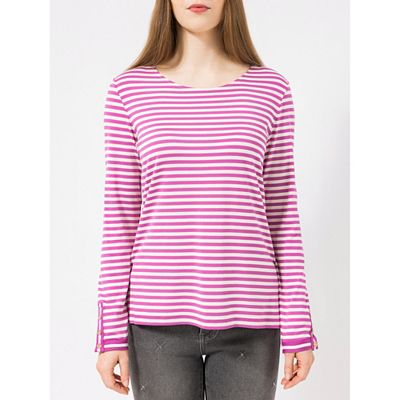 STEFFEN SCHRAUT Shirt Marseille Rundhalsausschnitt gestreiftes Ripsband figurumspielend