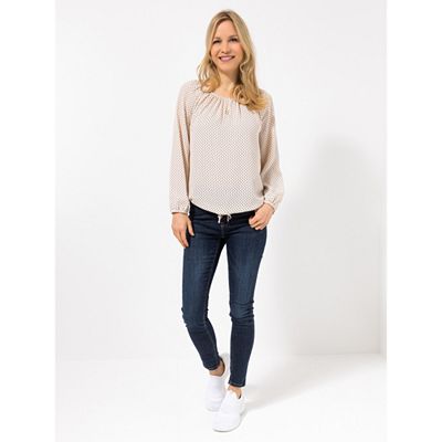 Thumbnail - EVA LUTZ Bluse, 1/1-Arm Bindeband 100% recyceltes PES leger weit