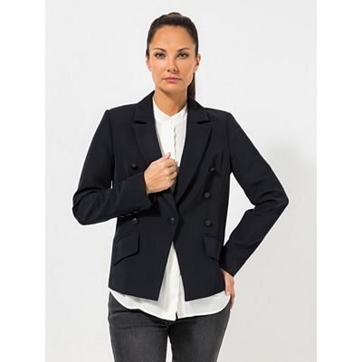 STEFFEN SCHRAUT Blazer, Madrid Schmuckknöpfe bedrucktes Futter figurbetont