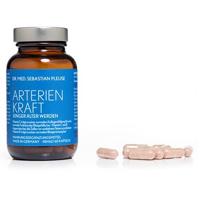 Dr. med. Sebastian Pleuse Arterienkraft mit Knoblauch-Extrakt 60 Kapseln