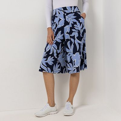 KIM & CO. Hose, knieumspielend Brazil Knit Jersey 2 Eingrifftaschen weiter Beinverlauf