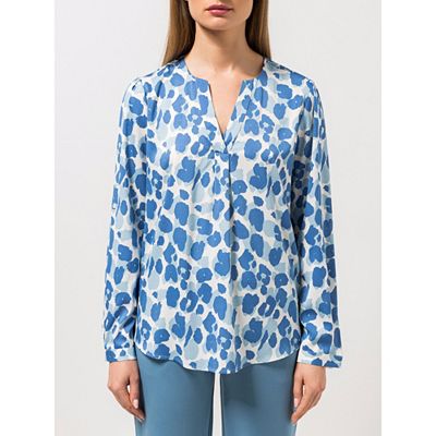 STEFFEN SCHRAUT Bluse Mailand Serafino-Ausschnitt Ärmelriegel leger weit