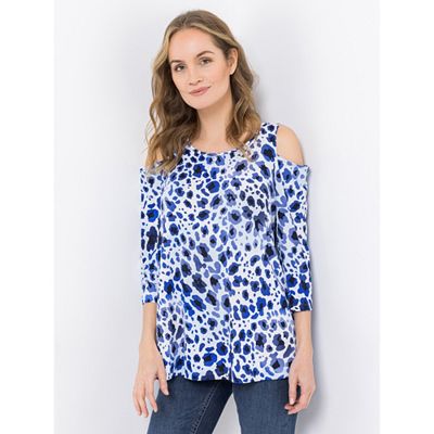 KIM & CO. Shirt, 3/4-Arm Brazil Knit Jersey Schultern mit Cutouts figurumspielend