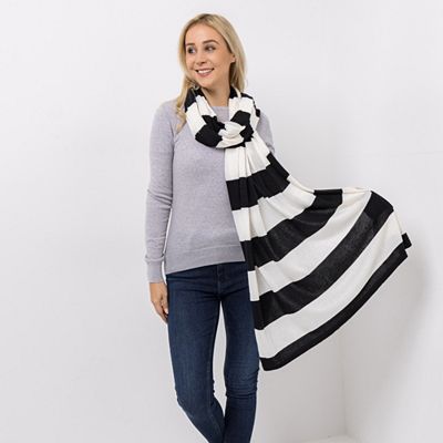 DINE 'N' DANCE Schal Streifen-Jacquard