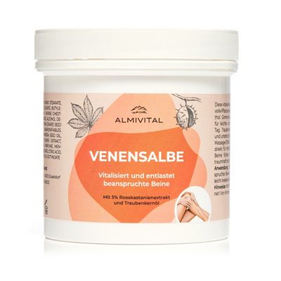 ALMIVITAL Venensalbe mit Rosskastanie & Traubenkernöl 250ml