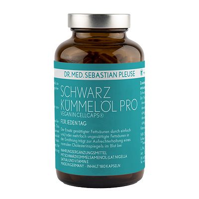 Thumbnail - Dr. med. Sebastian Pleuse Schwarzkümmelöl Pro 180 CellCaps®, vegan für 90 Tage