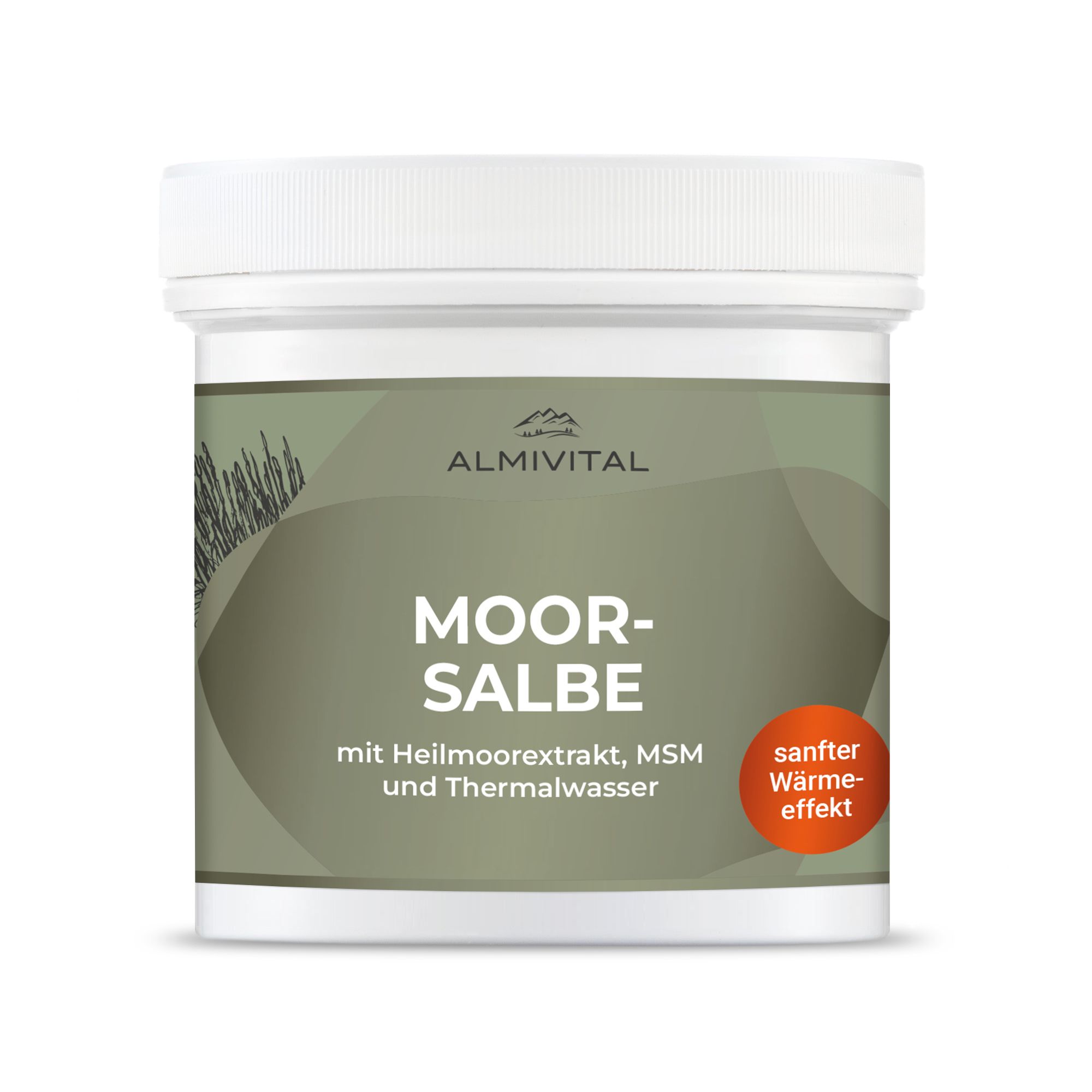 ALMIVITAL Moorsalbe mit Heilmoorextrakt und MSM sanft wärmend 500ml