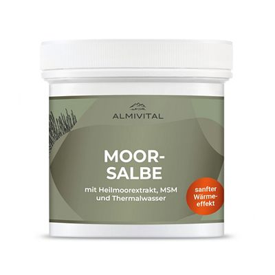 ALMIVITAL Moorsalbe mit Heilmoorextrakt und MSM sanft wärmend 500ml