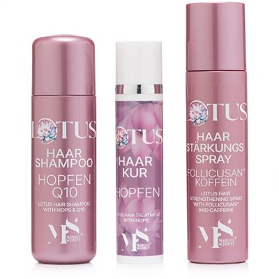 Thumbnail - MARGOT SCHMITT® Lotus Haarshampoo, Haarstärkungsspray je 250ml Haarkur 100ml