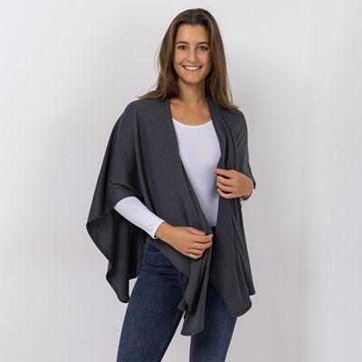 Thumbnail - KIM & CO. Cape Feinstrick-Optik Verschluss: Anstecknadel