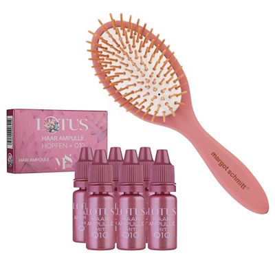 Thumbnail - MARGOT SCHMITT® Lotus Ampullen 6x10ml & Pneumassagebürste Lotus Sonderedition