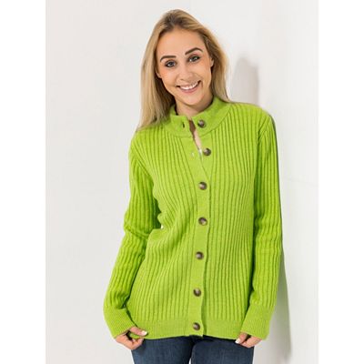 DINE 'N' DANCE Cardigan, 1/1-Arm Stehkragen Knopfleiste figurumspielend