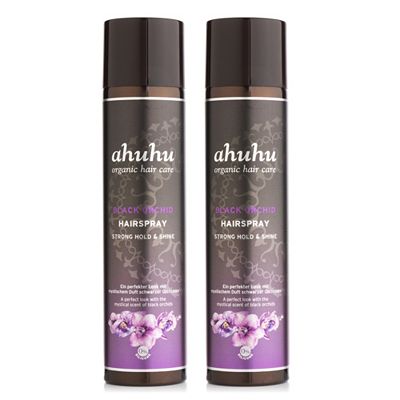 ahuhu organic hair care Hairspray Black Orchid 2x300ml