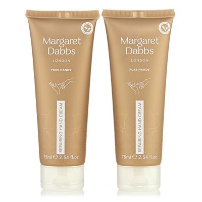 MARGARET DABBS LONDON Pure Hands Repairing Hand Cream Duo 2x 75ml