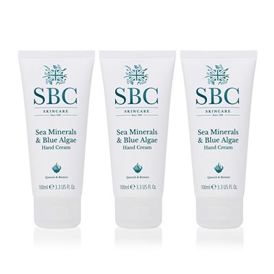 Thumbnail - SBC Sea Minerals & Blue Algae Hand Cream Trio 3x 100ml