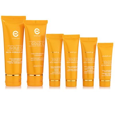 ELIZABETH GRANT Vitamin C mit Gold Discover Set mit Ferulasäure 6tlg.