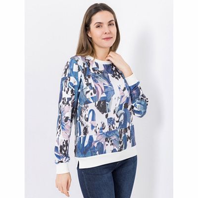 DINE 'N' DANCE Sweatshirt, 1/1-Arm Rundhalsausschnitt bedruckt figurumspielend