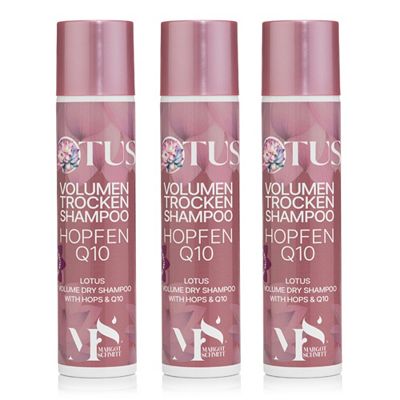 MARGOT SCHMITT® Lotus Volumen Trockenshampoo 3x300ml