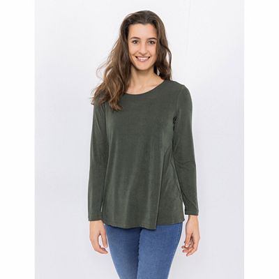 KIM & CO. Shirt, Langarm Slinky Jersey Rundhalsausschnitt figurumspielend