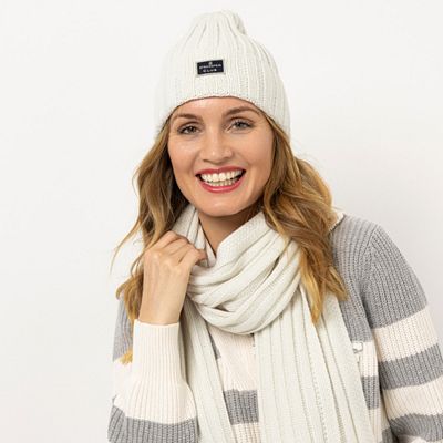 Thumbnail - STRANDFEIN Mütze Rippstruktur Logo-Patch Einheitsgröße