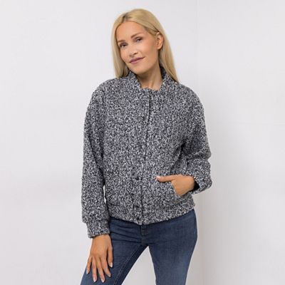 DINE 'N' DANCE Jacke, 1/1-Arm Boucle-Ware Druckknopfleiste figurumspielend