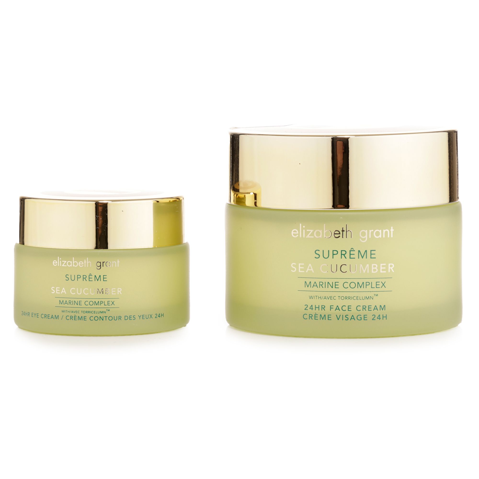 ELIZABETH GRANT Supreme 24h Creme 100ml, 24h Augencreme 30ml mit Seegurke