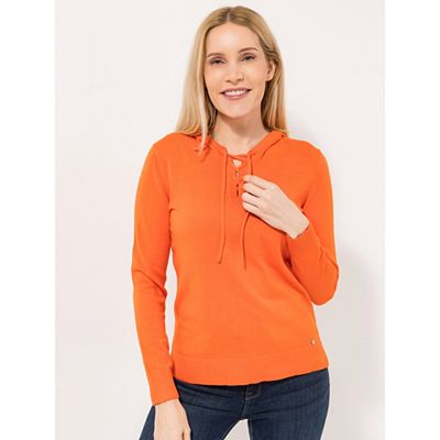 Thumbnail - EVA LUTZ Pullover, Langarm Kapuze, Bindeband Kaschmir-Anteil figurumspielend