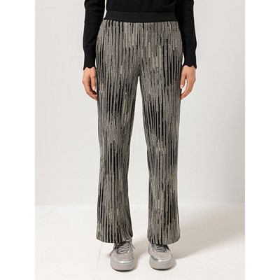 STEFFEN SCHRAUT Hose mit Jaquard Eingrifftaschen Rundumdehnbund weiter Beinverlauf