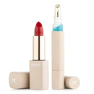 MINT MAKE-UP BLS mit Hyaluron & Lippenstift für opt. vollere Lippen