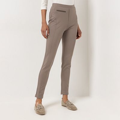 STEFFEN SCHRAUT Jeggings Rundumdehnbund PU-Detail schmales Bein